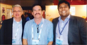 Seen in the picture (from left) are: Michael N. Joyner- Director of Positive Action, VIIV Healthcare, Karl Krupp- Programme Director of PHRII and Dominic Kemps- Director of VIIV Healthcare’s Positive Action Programme during the conference held at Melbourne in Australia recently.