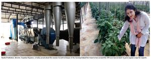 Sunita Prabhakar, director, Gopalan Organics, is today proud about the manner Israeli technique of dry farming helped her team to turn around the 100-acre barren land to grow organic crops for exports