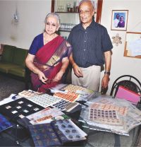 S. Amrutesh with his wife Jayanthi. 