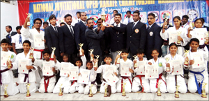 The students of Okinawa Karate Do Shorin Ryu are Sempai V. Prajwal, Sempai Gangadatta Sharma, Shihan Suji Kumar (Organiser), Shihan Dominic (Chief Referee), Kyoshi S. Sunil Kumar, Sensei Srinath and Somasundari, S. Aishwarya, D.S. Kishan, B.A. Darshan, T. Sumukh, T. Spoorthi, N. Nagesh, Pruthvi Raj, Advaith S. Kumar, Anvesh Naik, K.V. Varshith, Bhoomika, K.R. Vismaya and Vinay S. Gowda. 