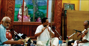 The last flute concert of Vidwan A.V. Prakash at Chandramouleshwara Temple in Vontikoppal, Mysuru. 