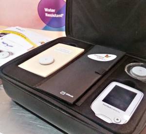 A device developed by Abbott India Ltd. to monitor blood sugar levels. Photo: By Special Arrangement 