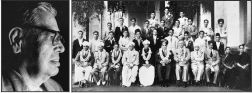  1) Dr. S. Srikanta Sastri [1904-1974] 2) A group photo of B.A. Honours (1936 - 37), Maharaja’s College. Sitting (on chairs): Sathyagirinathan, V. Raghavendra Rao, S. Srikanta Sastri, N. Kasturi, M. H. Krishna, Sri Jayachamarajendra Wadiyar, J. C. Rollo, C. S. Seshadri, H. Muddaraje Urs, A. Sharadamma and Y. Venkamma; Standing (first row): B. Basappa, B. S. Rama Rao, K. S. Venkatanarayana, A. S. Lakshminarayana Rao, S. Mohammed Zakaria, A. S. Jagannath, S. Devaraje Urs, M. S. Bhimasenachar, M. V. Lakshmana Rao and D. L. Narasimha Sastry; Standing (second row): B. K. Raghunatha Murthy, M. L. Krishna Murthy, M. L. Ramaswamy, B. V. Venkannachar, C. V. Venkatesaiah, K. B. Ramaswamy Iyengar, B. Chikke Urs, V. S. Krishna Murthy and B. Puttaraje Urs; Standing (third row): B. V. Keshava Iyengar, D. Chokkanna and K. S. Subba Rao. 