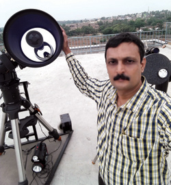 Amateur astronomer Kiran Prasad 