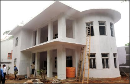 Writer R.K. Narayan’s house in Yadavgiri, Mysuru, which is being developed into a memorial on the lines of Shakespeare’s house in Stratford-on-Avon in England. 