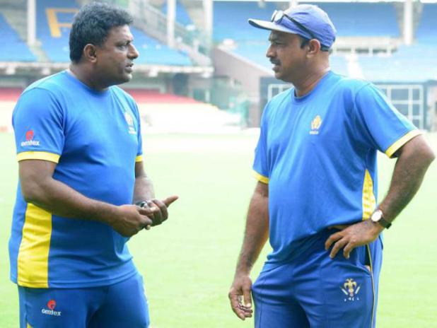 MEN IN CHARGE: Karnataka team's head coach PV Shashikanth (right) and assistant coach G K Anil Kumar, who have replaced J Arun Kumar and Mansoor Ali Khan respectively, will have big shoes to fill. DH PHOTO/ Srikanta Sharma R