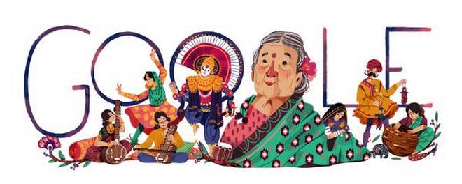 Google Doodle: Kamaladevi Chattopadhyay | Photo Credit: Google Doodle