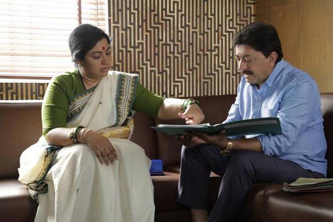 Actors Tara and Devaraj in Hebbettu Ramakka. | Photo Credit: Handout E mail