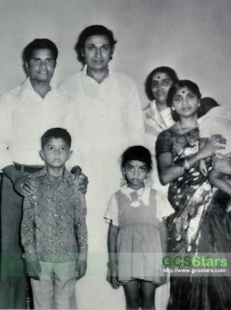 Arumainayagam is seen here with actor Raj Kumar and his family. 