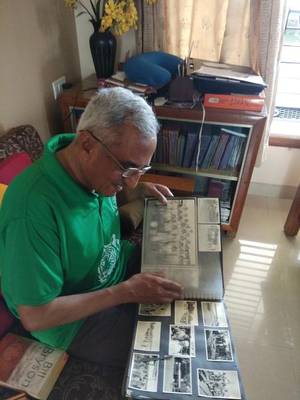 A teacher who wanted his students to listen to the sounds of nature. | Photo Credit: Vaishali Rawat