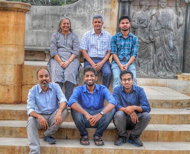 The interaction of cholesterol was with the region on the protein that is responsible for forming the pore, say Rahul Roy (sitting, left) and Pradeep Sathyanarayana (sitting, middle).  