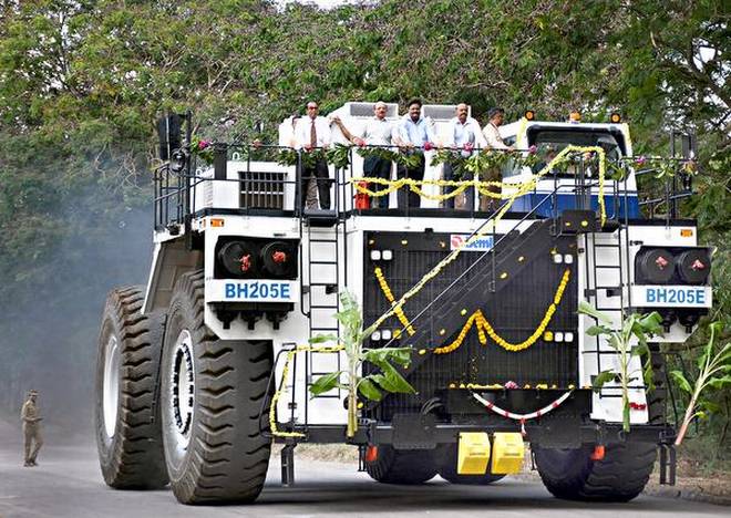 Making history: The indigenously designed 205T Electric Drive Rear Dump Truck (Model BH 205-E)