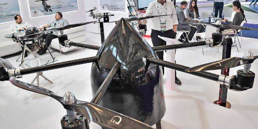 A heavy-lift hybrid drone developed by Poeir Jets