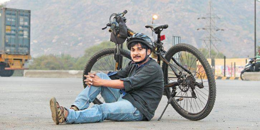 So far, Ashis Kumar has cycled over 7,200km on a bicycle in India