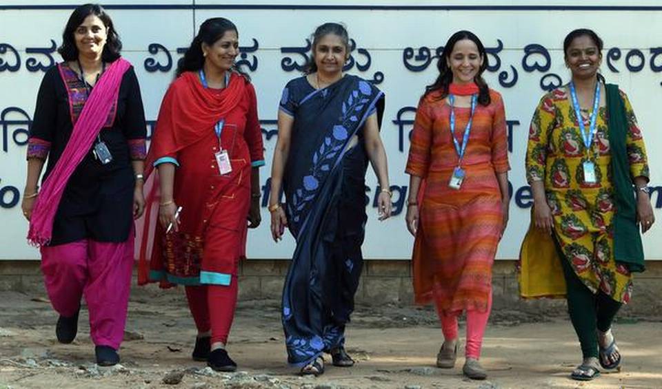 Some of the scientists who work on the Saras programme. | Photo Credit: Sudhakara Jain / The Hindu