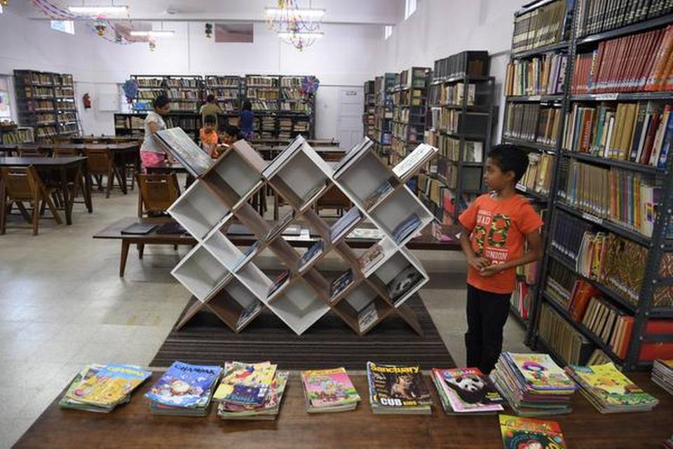 A view of the Library at The Indian Institute of World Culture at Basavanagudi in Bengaluru. Sudhakara Jain | Photo Credit: Sudhakara Jain
