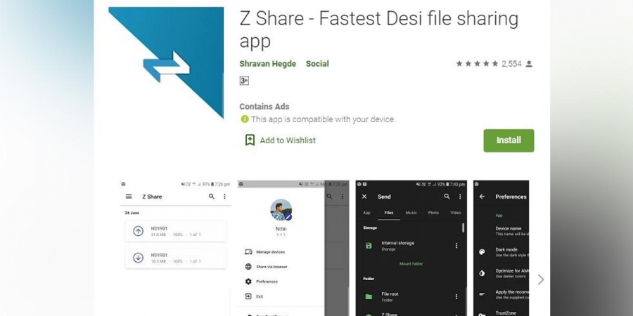 Z Share app